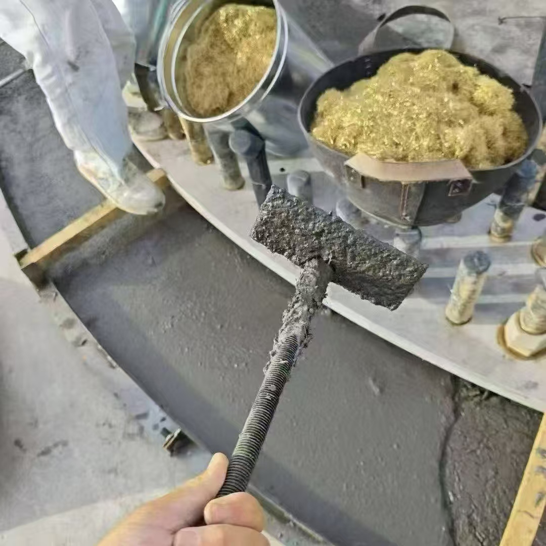 爱辉C120钢纤维高强无收灌浆料 轧机压缩机汽轮机发电机锻压设备底座灌浆材料